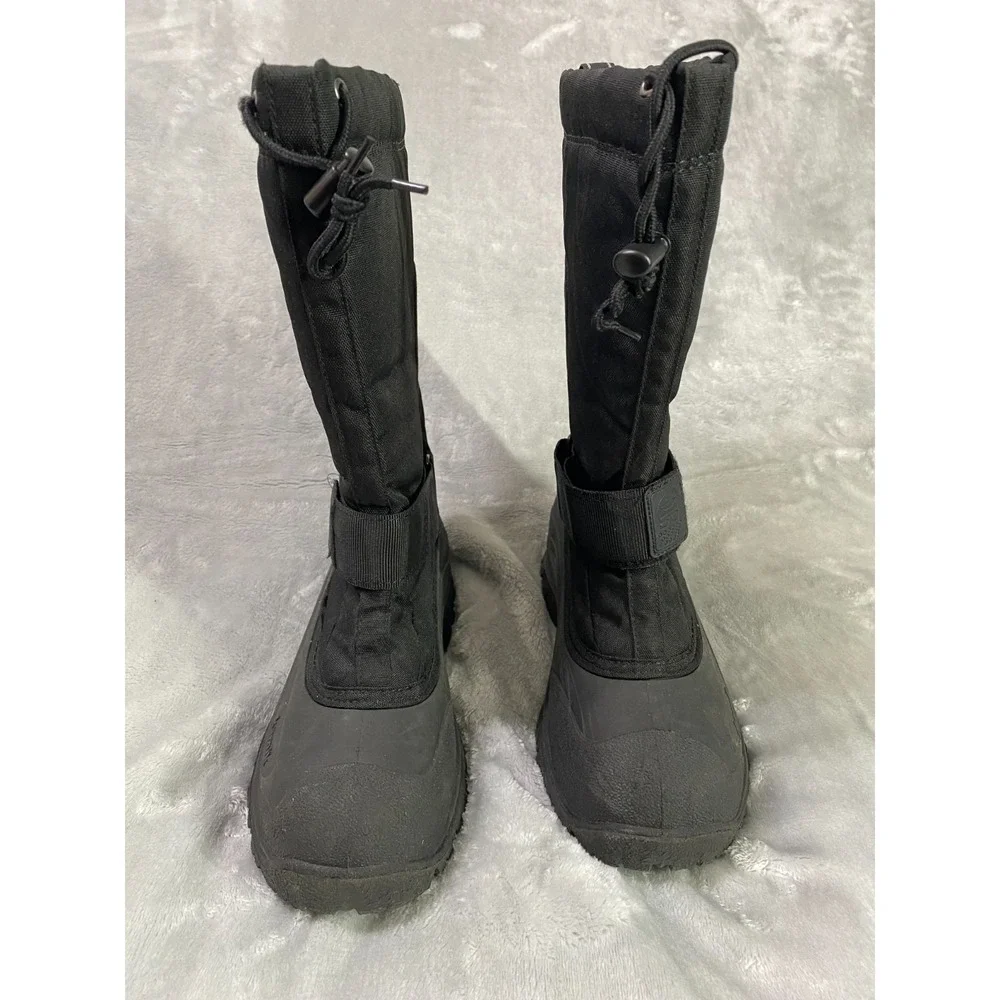Kamik‎ Green Bay 4 Boots Mens 8 Black Insulated Winter Thermal Liner Snow Boot